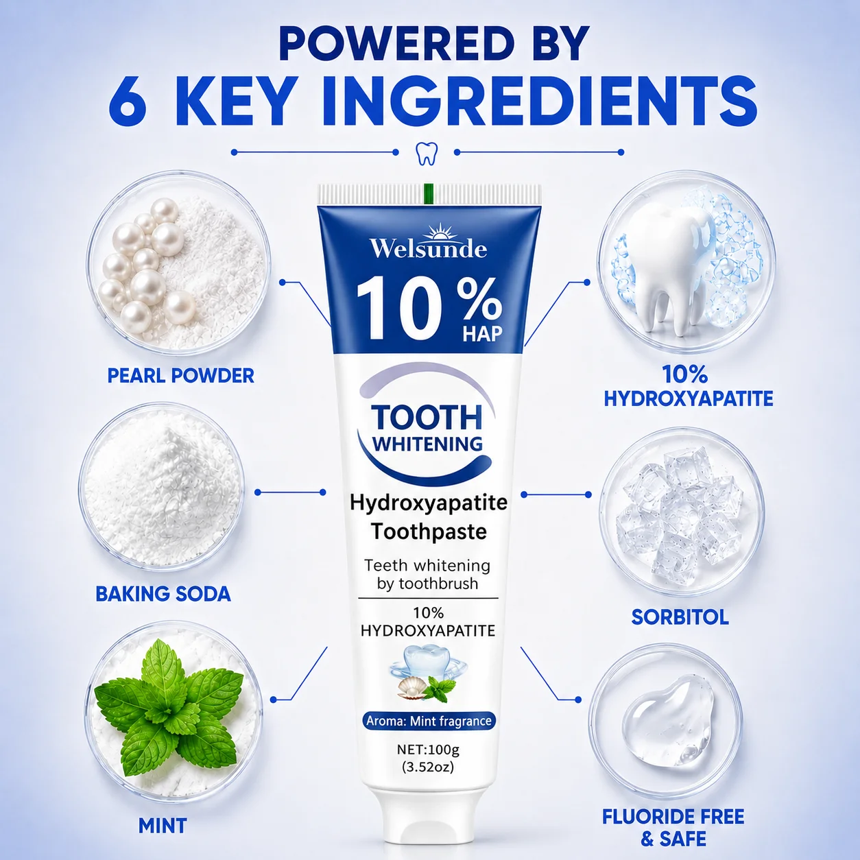 Powerful Teeth Whitening Tooth - đánh giá và giá Remineralizing Toothpaste