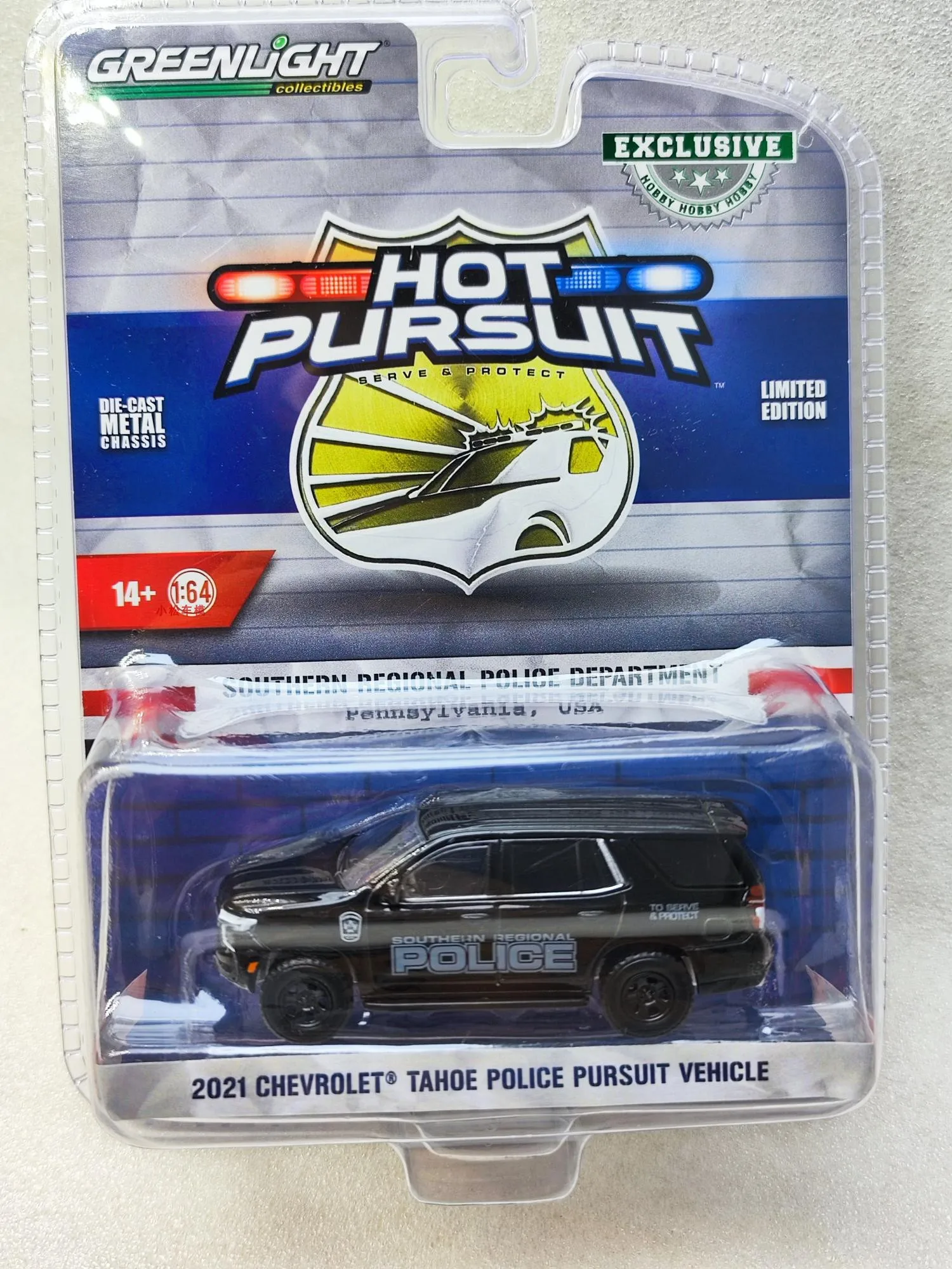 

GreenLight 1:64 2021 Tahoe Tahe River Intercepting Police Vehicle Pennsylvania Department Diecast Alloy Car Model Collectible