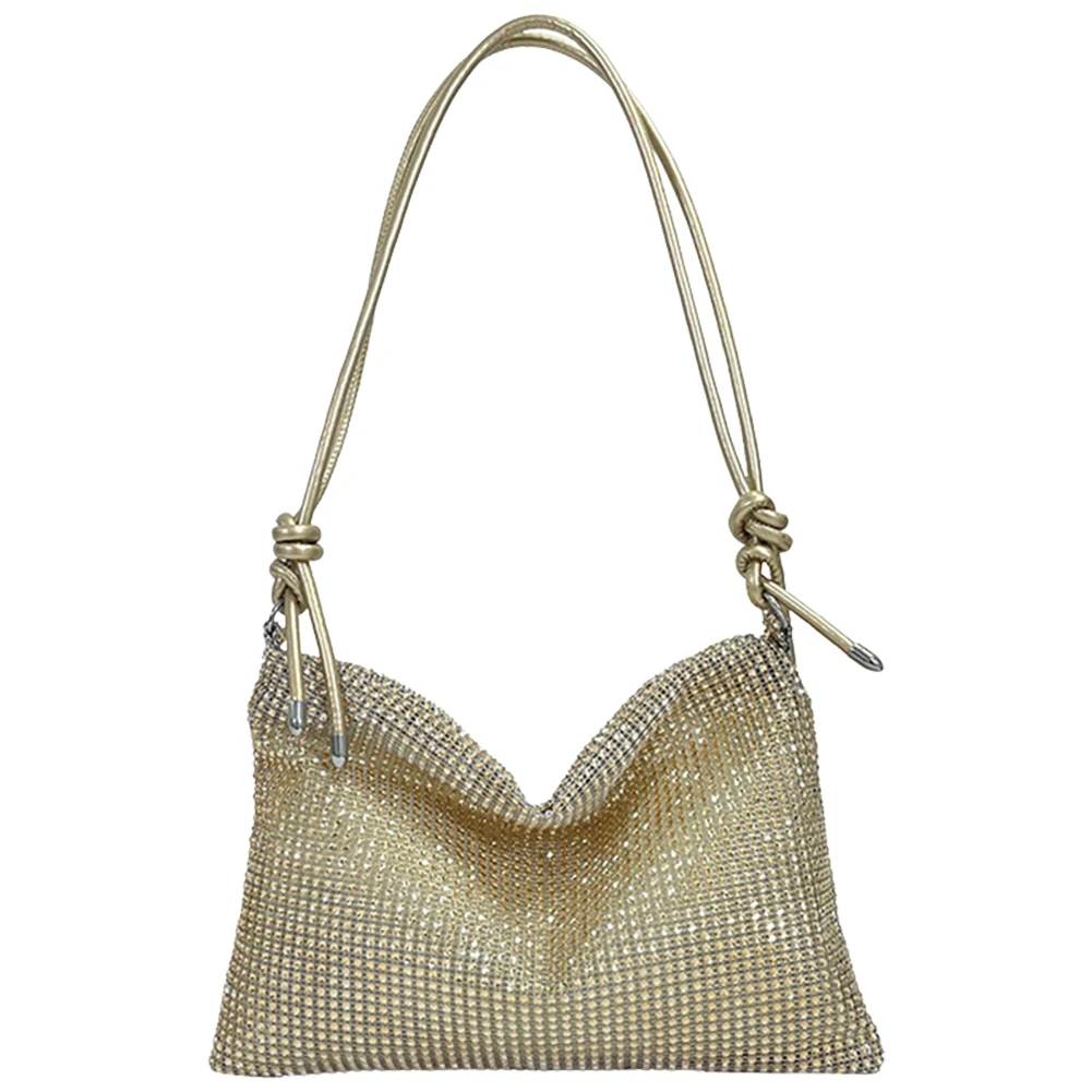 Borsa a tracolla da donna con diamanti Chic Sparkle Satchel Clutch elegante borsa a mano con cerniera borsa elegante formale regolabile