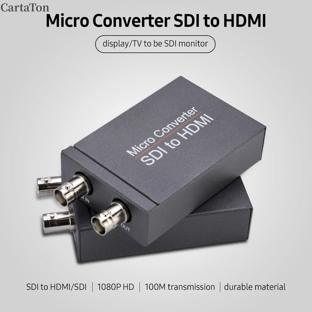 

NK-M008 Micro SDI Converter SDI to HDMI/SDI to SDI 2 Routes Output Mini HD 1080P USB Powered Converter