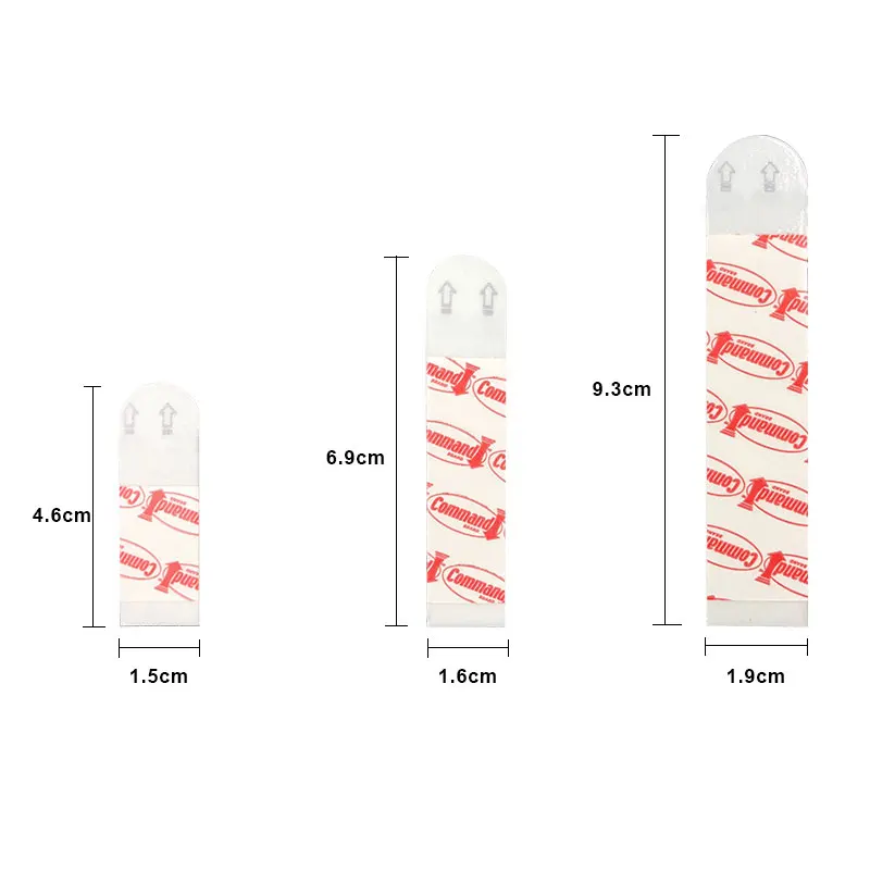 10/20/30pcs Command Strips Damage-Free Hanging removable Non-nail Double sided adhesive Non-trace Picture frame tape