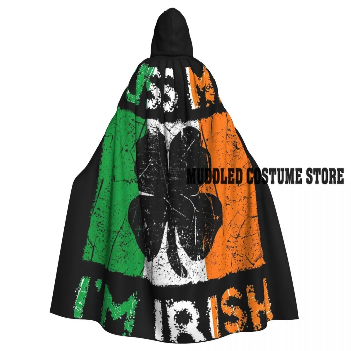 

Поцелуй меня, я ирландский флаг Ирландии, длинный плащ с капюшоном на День Святого Патрика, средневековый костюм ведьмы, накидка для косплея, пальто на Хэллоуин для взрослых, унисекс