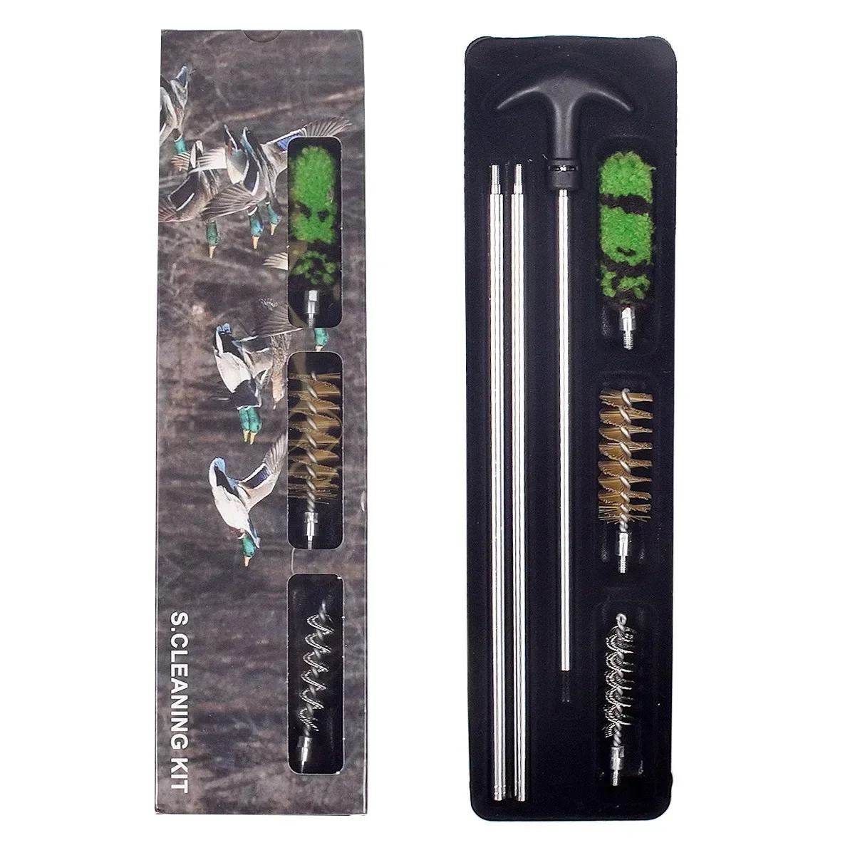 6 قطعة/المجموعة 12/16/20/410 GA قياس بندقية تنظيف عدة قضيب فرشاة بندقية مسدس أنبوب برميل تنظيف أداة الصيد اكسسوارات #4