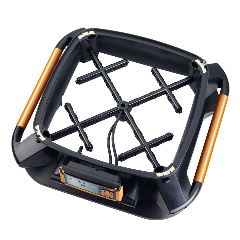 Testo 420 حجم تدفق هود مع ترايبود قابلة للتمديد (تصل إلى 3.3 متر) مع عجلات 0563 4200 Testo-420