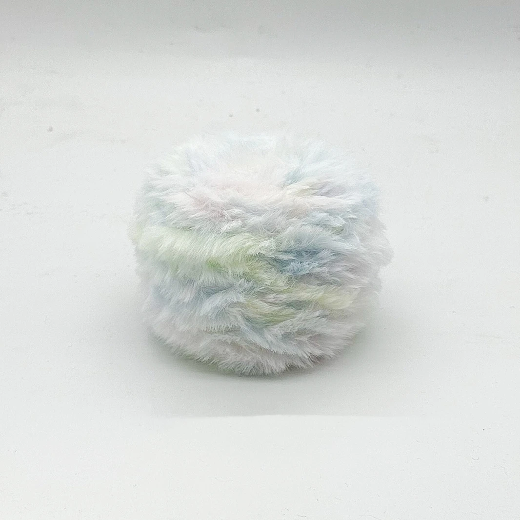 Winter 100g Super Chunky Bontgaren voor handbreien pluizig zacht warm Gehaakte lijn om Sjaal Hoed lange pluche draden Kerstmis te breien