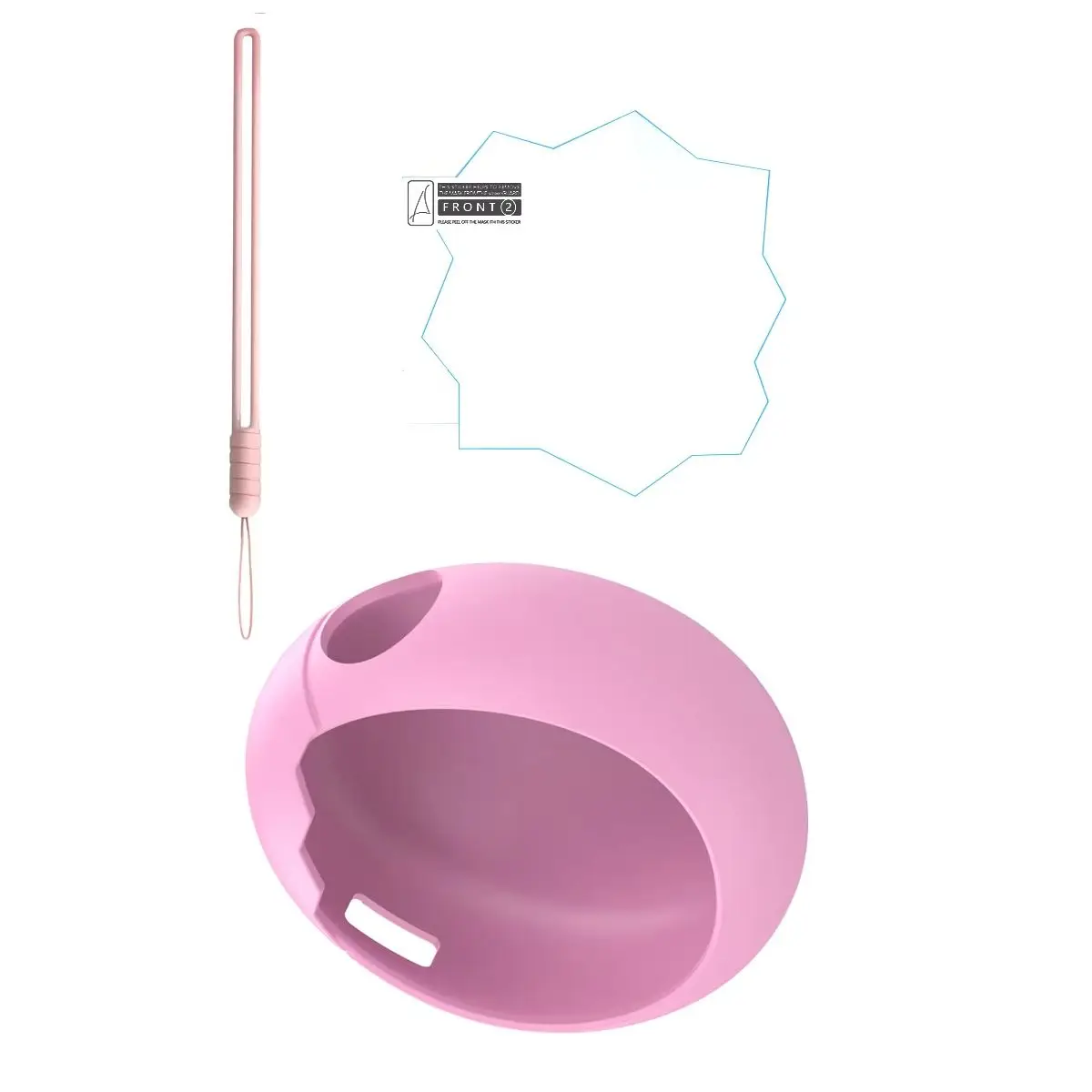 

Games Console Liquid Silicone Fall Resistant Cute Protective Cover and lanyard+protective film Non-Slip For Tamagotchi Paradise