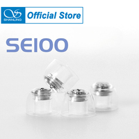 SHANLING SE100 Silicone Eartips Ear Tip Built-In Metal Divider Reducing Second Harmonics Reducing Distortion