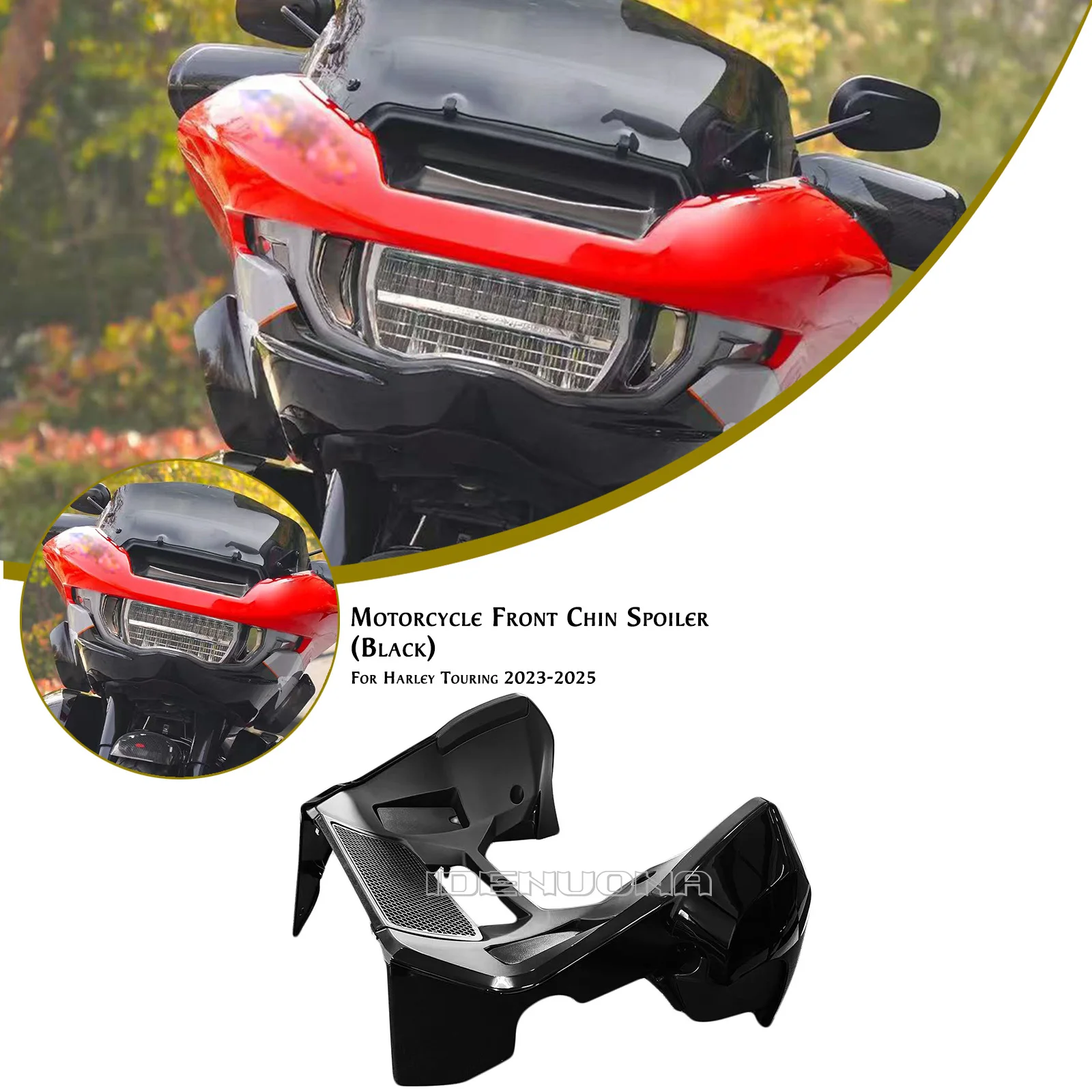 

Спойлер на подбородок мотоцикла, нижний дефлектор, расширенный обтекатель для Harley Touring 2023 2024 2025