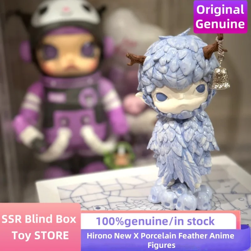 

genuine Hirono New X Porcelain Feather Anime Figures Hirono Trendy Model Toy Desktop Decor Kids Birthday Gift