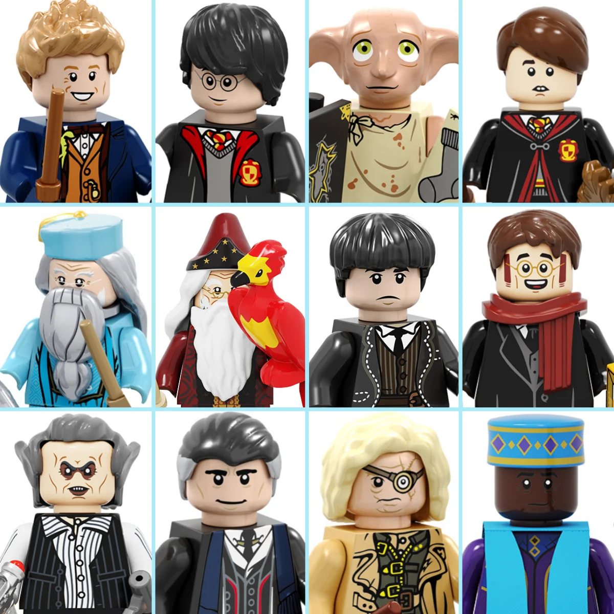 

Classic movie Harry Potter building block Hermione Cedric Diggory Jacob Kowalski children's mini bricks toy assembly model gifts