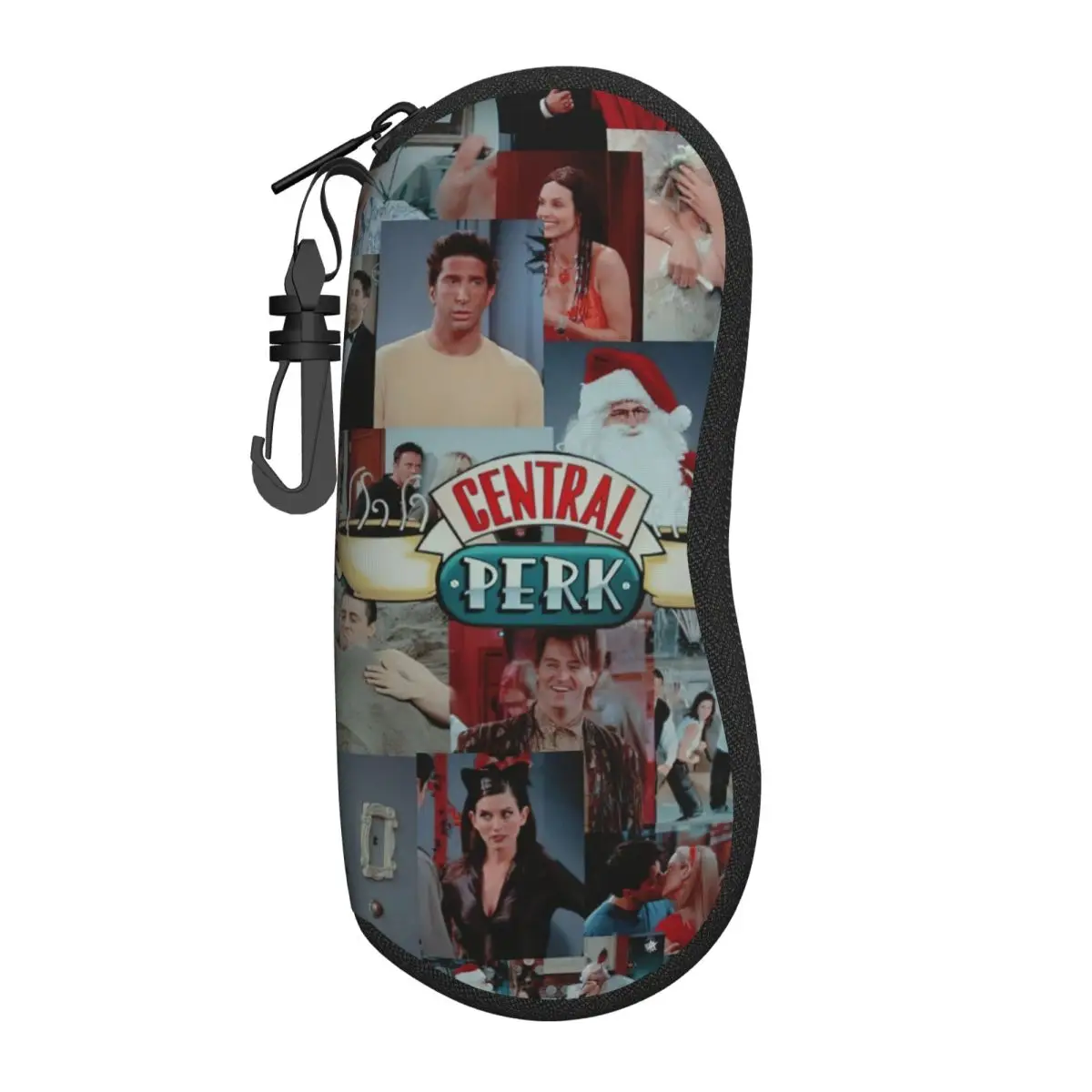 

Friends TV Show Collage Glasses Case Waterproof Zipper American Central Perk Eyewear Protector Ultra Eyewear Container