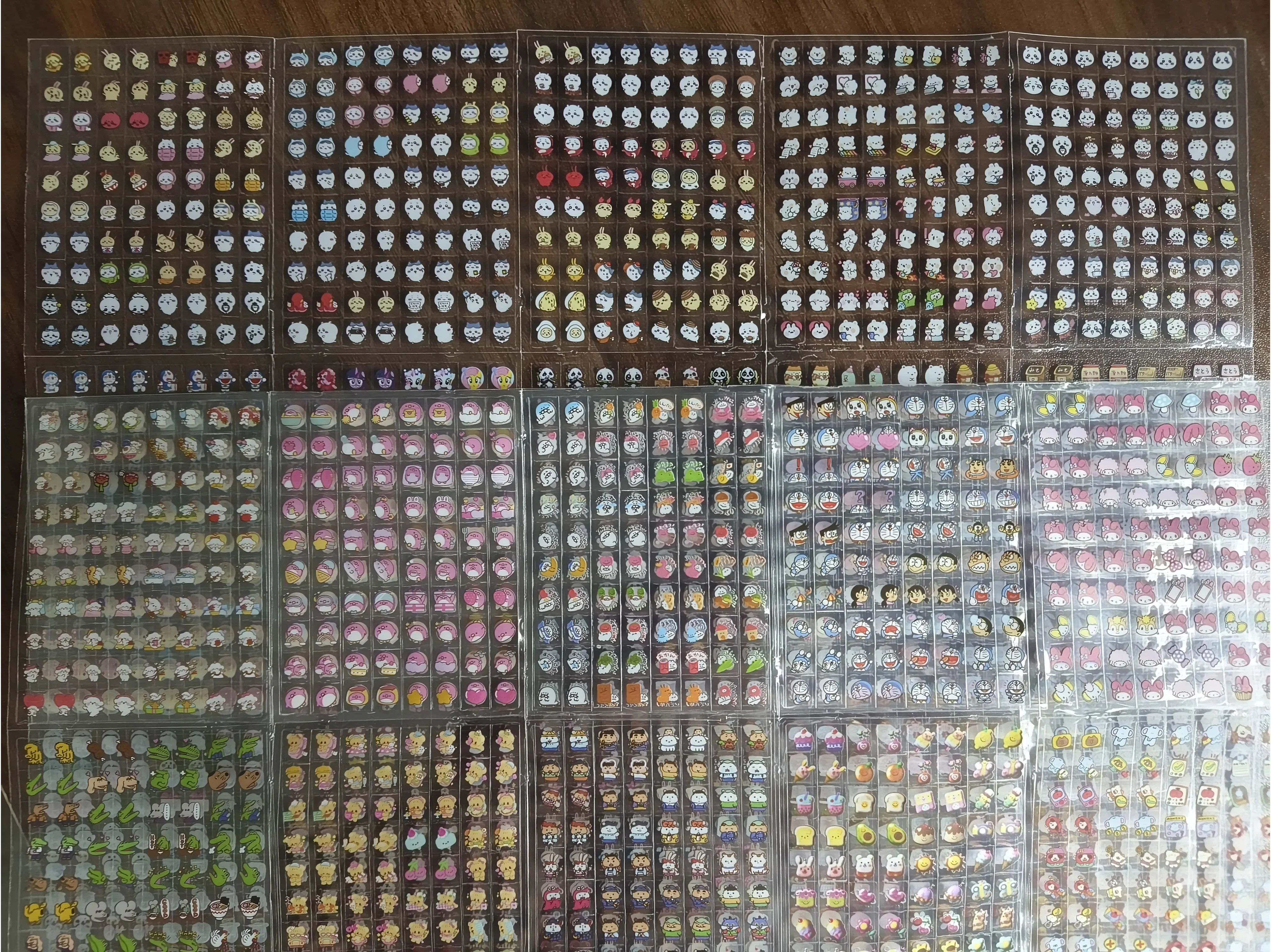 Mini Deko Stickerbuch 800/4800 Stück Niedliche Jiyi Laser-Glitzer-Aufkleber für Tagebuch Scrapbooking Sternenhimmel Holo-Charaktere Set – Detail 1