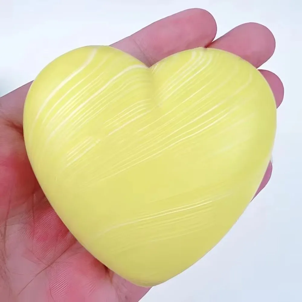 Colorful Soft Rubber Squeeze Silicone Stress Relief Anti-stress Slow Rebound Heart Shape Stress Relieving Birthday Party