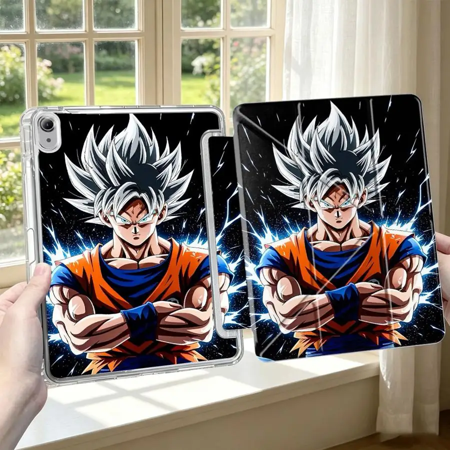 Dragon Ball Goku Powerful Tablet Case For iPad 12th Pro 13 2025 2026 Air 8 M2 M3 3 9th 10th Gen 11th Mini 7 6 5 With Pen Slot