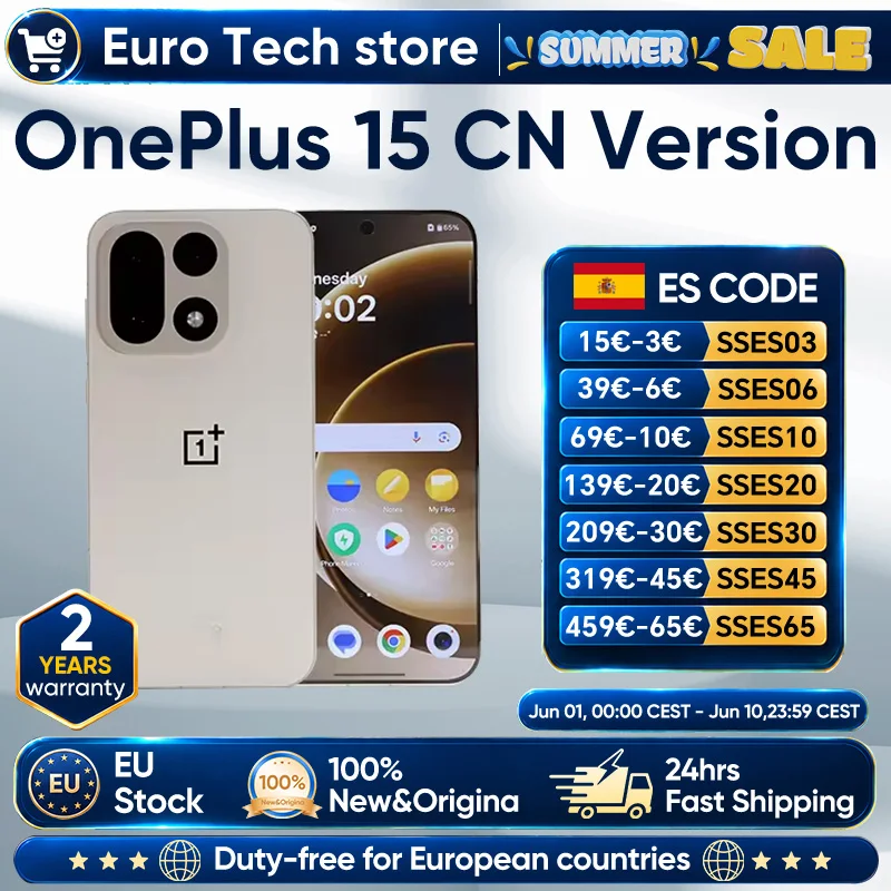 Teléfono Inteligente OnePlus 15, Snapdragon 8 Elite Gen 5, Pantalla de 6.78'' con Frecuencia de Actualización de 165Hz, Cámara Trasera Triple de 50MP, 7300mAh