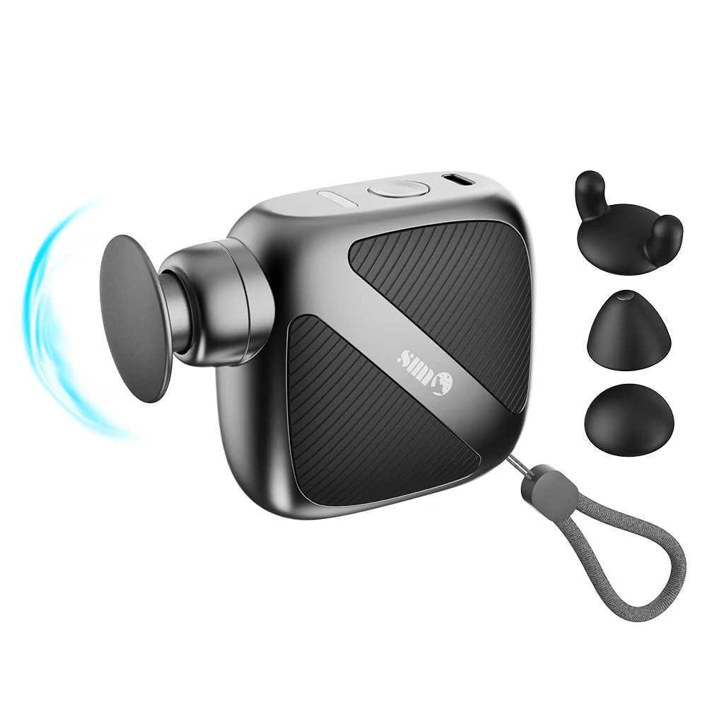 

Умная библиотека, портативный мини-термасовый пистолет, глубокая мышечная фасция, карманный массажер для фитнеса, усилитель пистолета с 3 массажными головками