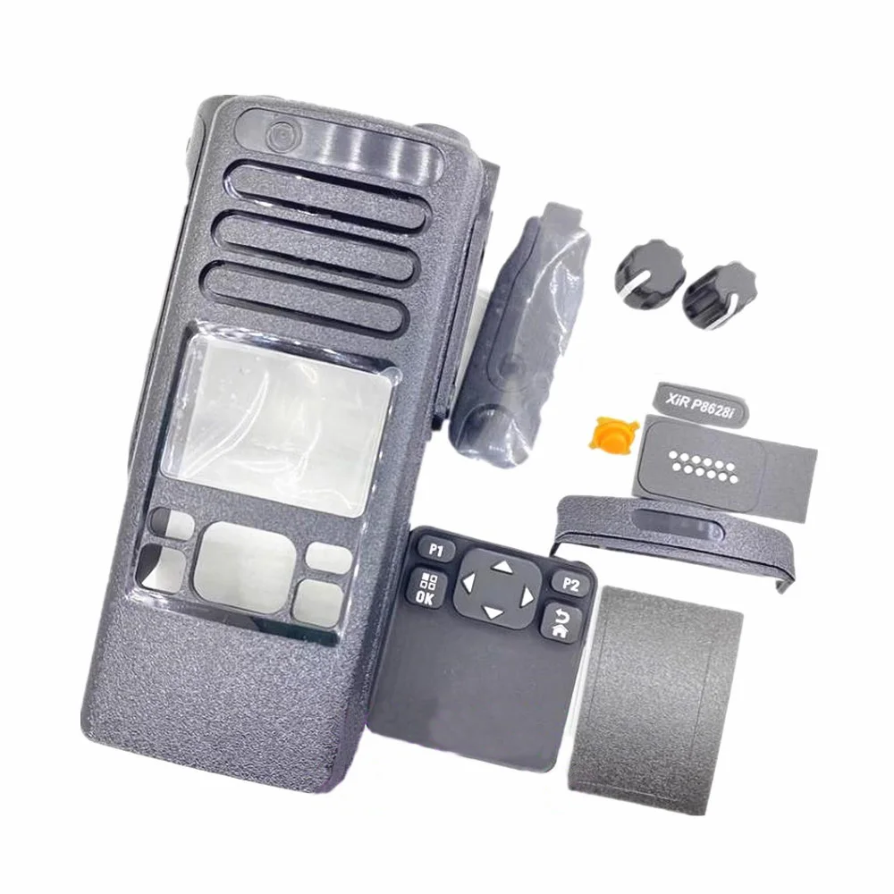 

Front Housing Case Cover W/Horn Flex Ribbon Cable Dust Cover Knob Keypad For Motorola XiR P8628i DP4601e Radio Walike Talkie