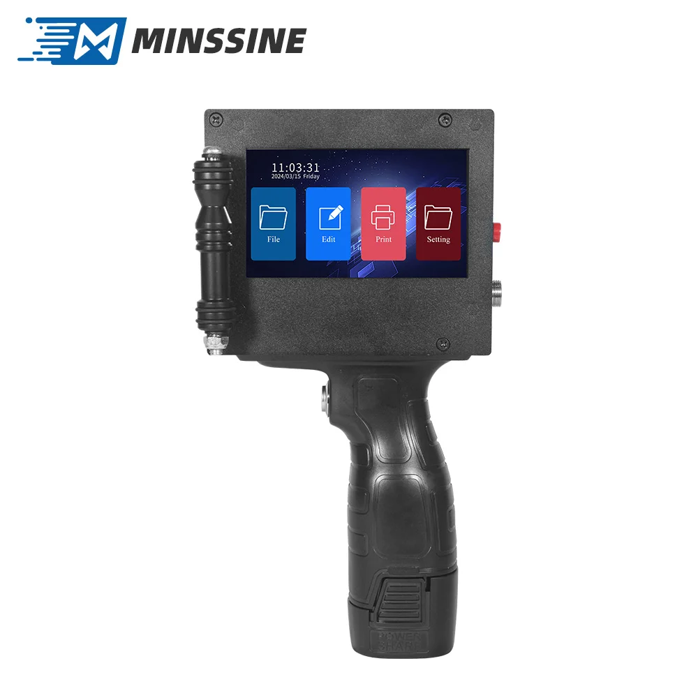 

High Quality Hand Mobile Inkjet Coding Printer Code Printer For Serial Code / Expiry Date / Batch Lot Number Printing