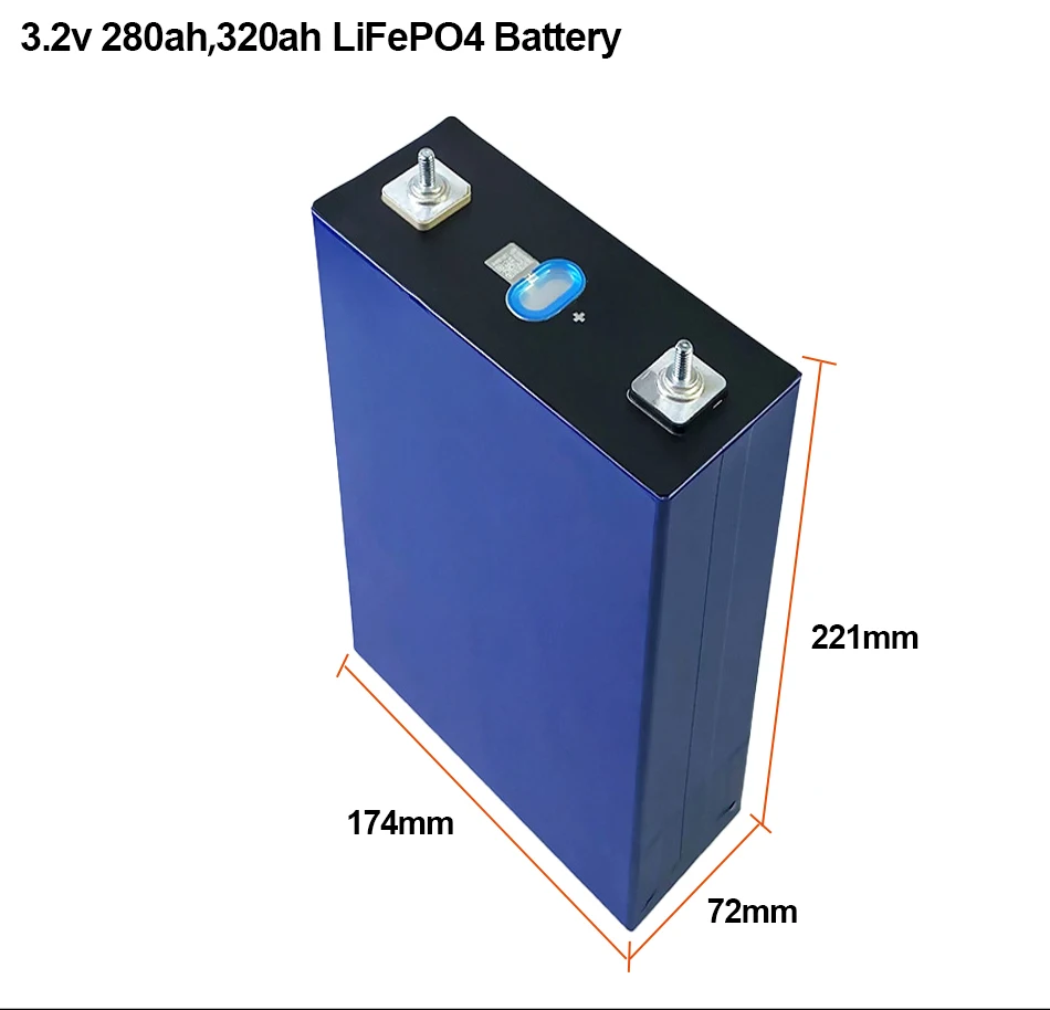 POWLAND 4PCS 3,2 V 320Ah 280Ah 150Ah 100Ah LiFePO4 akku DIY 12V Für Elektrische Auto RV solar Energie Golf Warenkorb EU – Detail 13