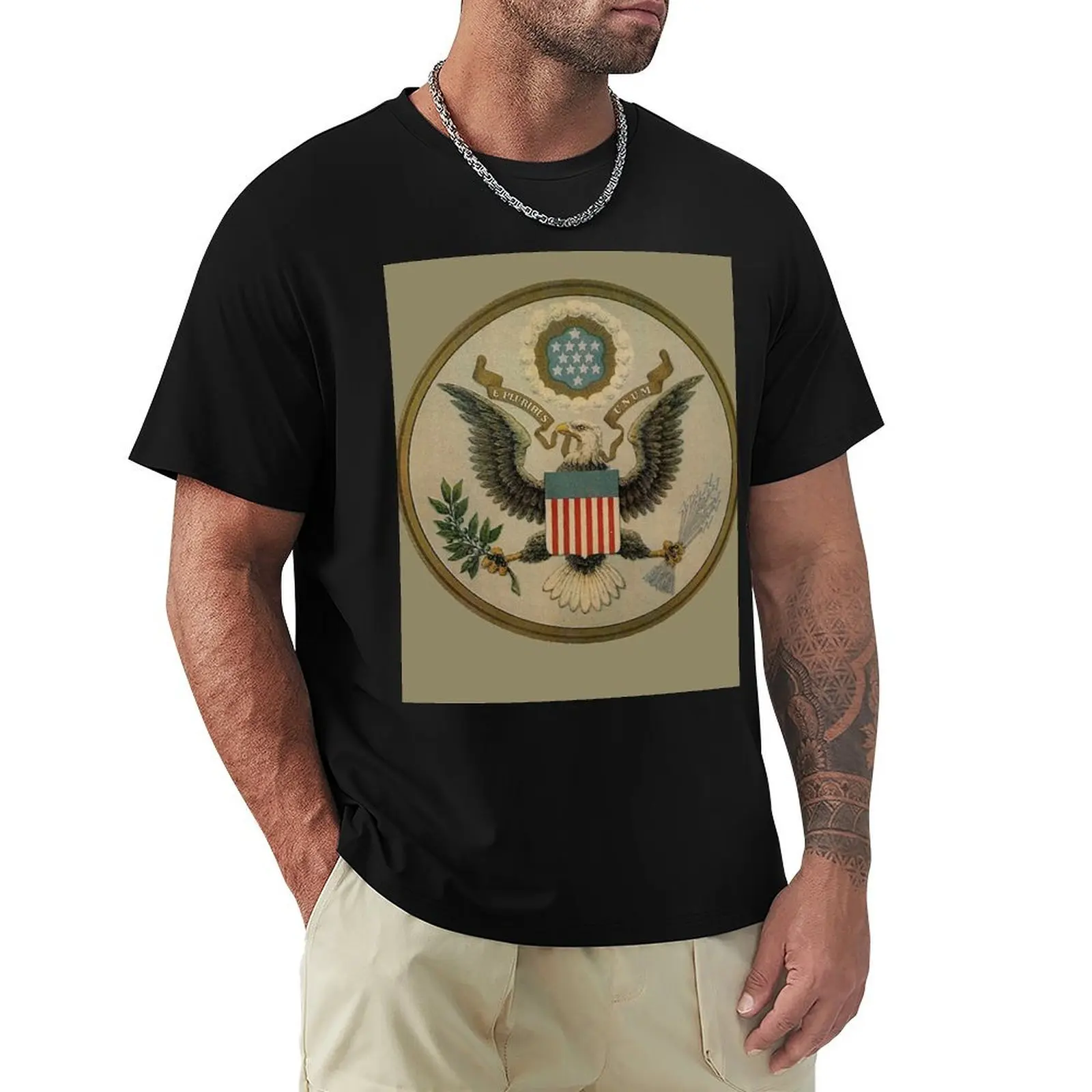 

Great Seal of the United States 1885 design T-Shirt Casual Loose Daily Wear T-Shirt