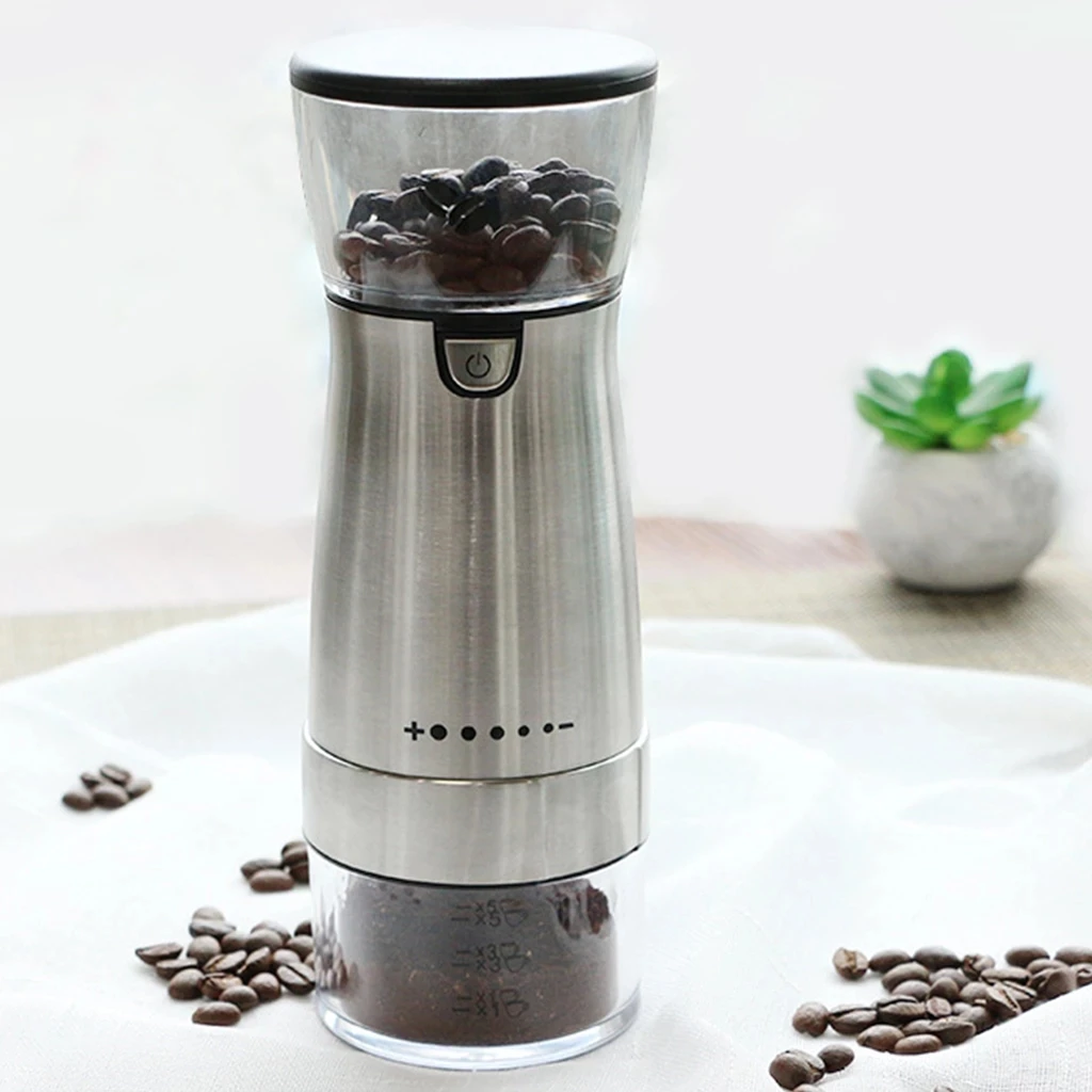 

Electric Coffee Grinder Usb Charging Pepper Coffee Bean Grinding Machine Removable Stainless Steel Professional Coffee Mill