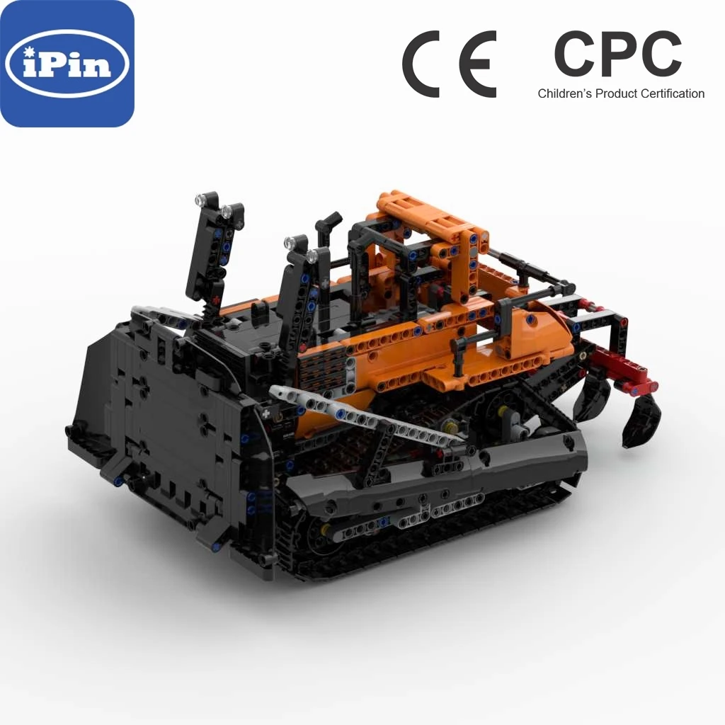 

Moc-13645 caterpillar bulldozer remote control 1004pcs Boy Gift mosaic building block technology accessories