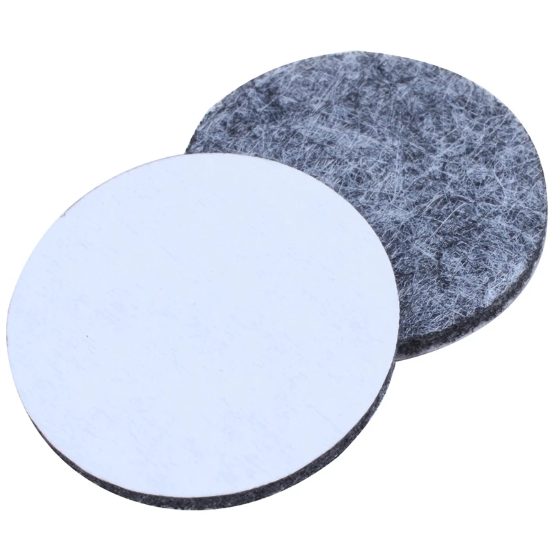 50Pcs Round Shaped Table Chair Furniture Leg Felt Mat Pad Gray