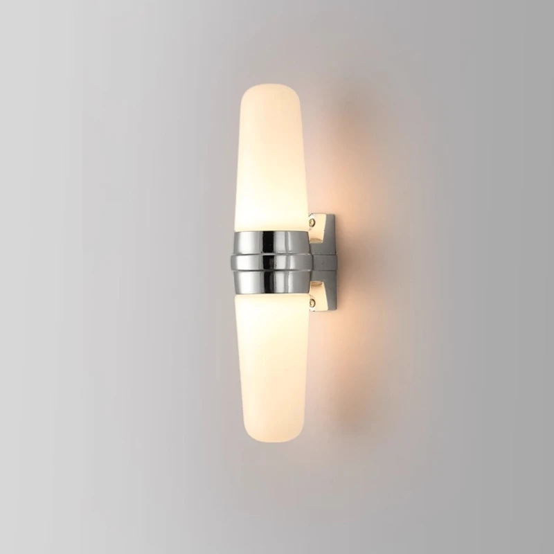 

Nordic Design Aluminium White Glass Wall Lamps LED Double-headed Modern Light Fixtures Living Room Bedroom Kitchen Restaurant