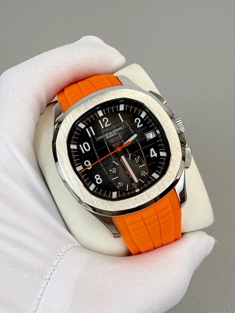 

2025 Hot Selling Specht&Sohne 5167 Rubber Strap Japan Multi-function Chronograph Quartz Movement Casual Men's Watch Reloj Hombre