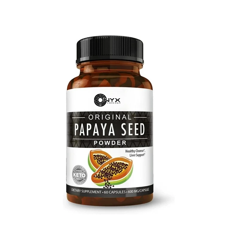 

Papaya Seed Capsules 60 capsules - Supports intestinal and digestive health -100% natural body cleansing