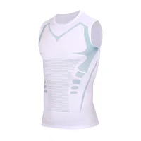 T-shirt de compression pour hommes, vêtements de sport d'été, t-shirt de course, haut de sport élastique à séchage rapide, t-shirt de sport, t-shirt d'entraînement pour la salle de sport, t-shirts pour hommes. 2