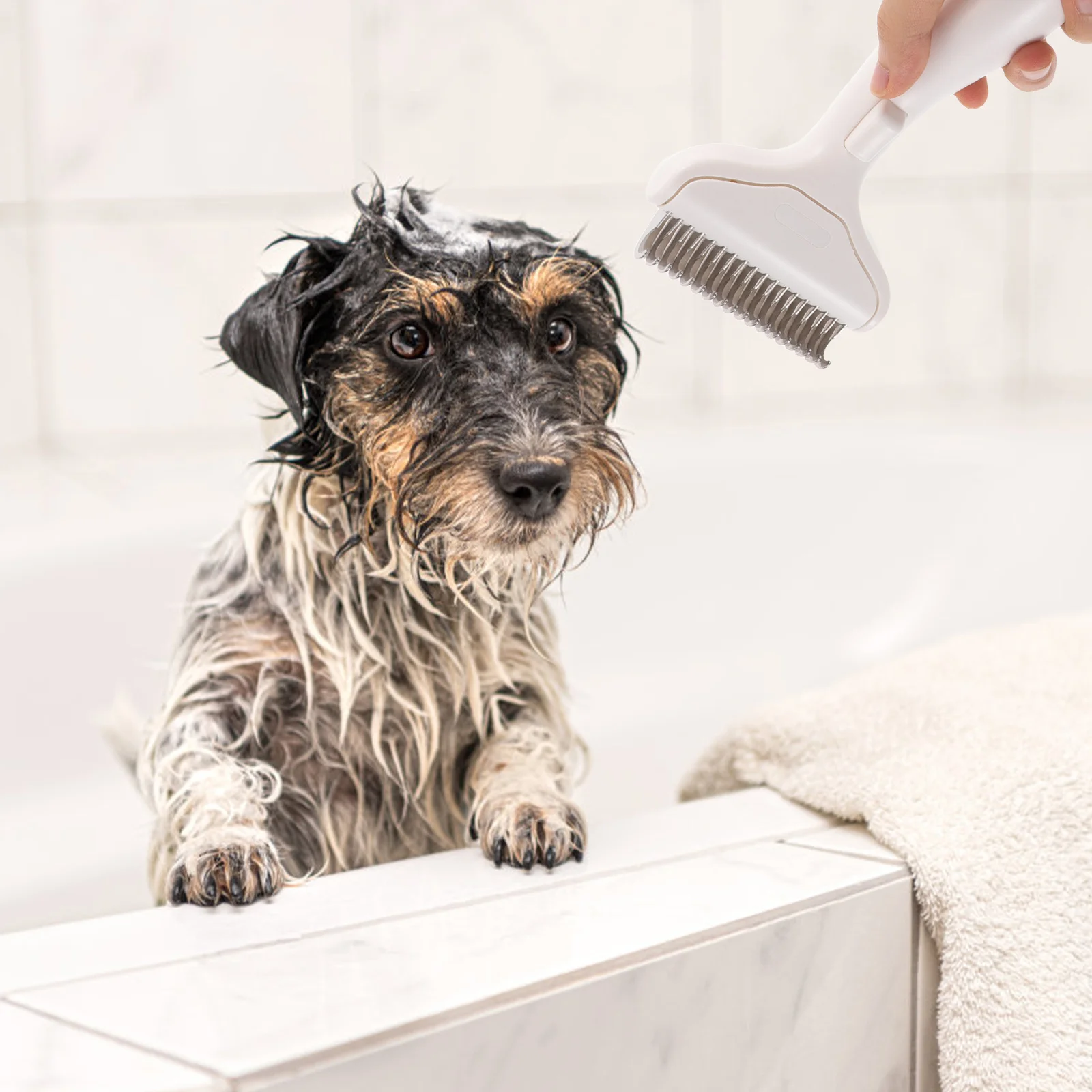 

Pet Hair Brush Stainless Steel Dematting Comb Cat Dog Grooming Tool Pet Grooming Accessories