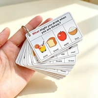 Wh Question Tasks and Speech Relaxation Card Games, One-Word-One- Question Interlocking Exercises, Perfecting the Functional Training System; Suitable for Parent-Child Enlightenment; Teaching New Words in the Classroom, Speech Soothing Games, and Daily Question and Answer Exercises at Home.