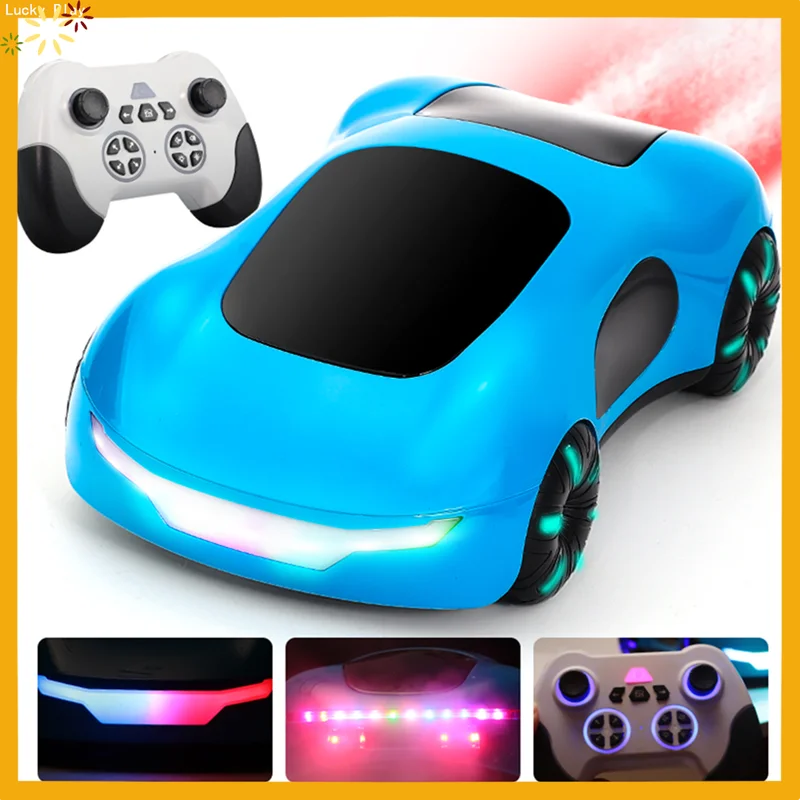 24ghz対応のラジコンスタントカー、1-18スケール、360度回転、ドリフト機能、ジェスチャー操作、デュアルスプレー、ライトと音楽付き、クリスマスプレゼントに最適。