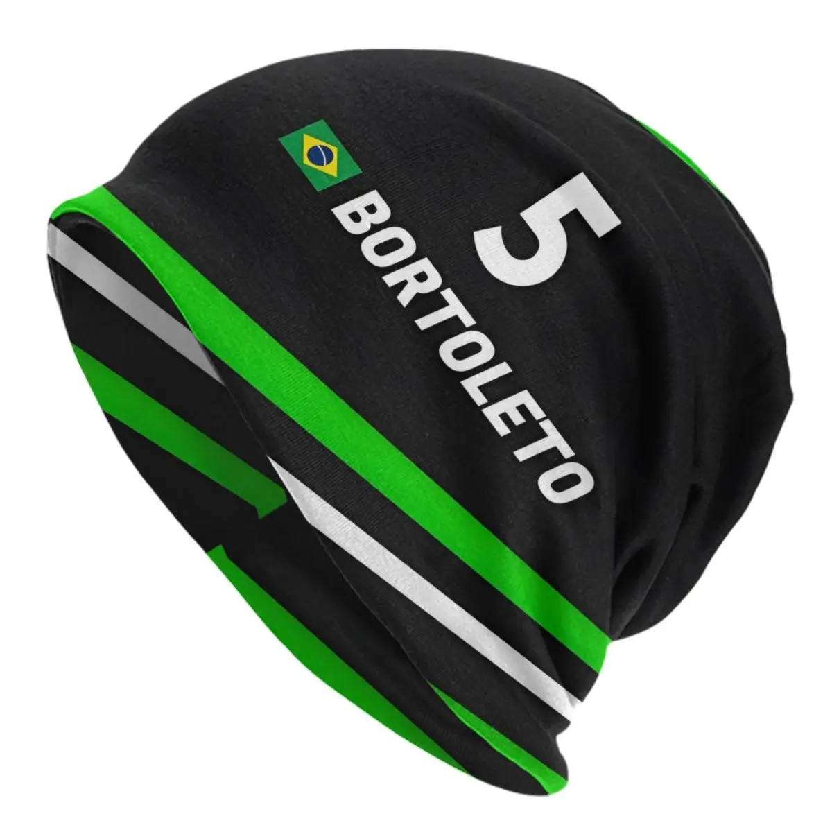 Gorros F1 2025 5 Gabriel Bortoleto, gorros para hombres y mujeres, ropa de calle, gorro tejido cálido para invierno, gorros de conductor de carreras brasileños para adultos