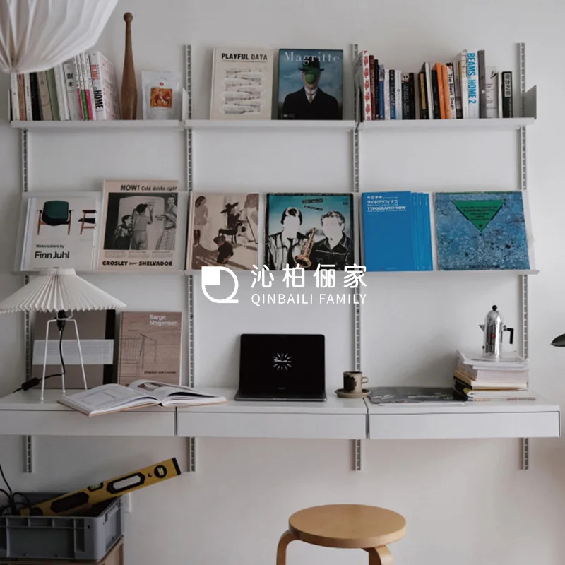 رف كتب على الحائط، رف كتب غير مرئي، رف تخزين متحرك مثبت على الحائط، رف كتب معلق