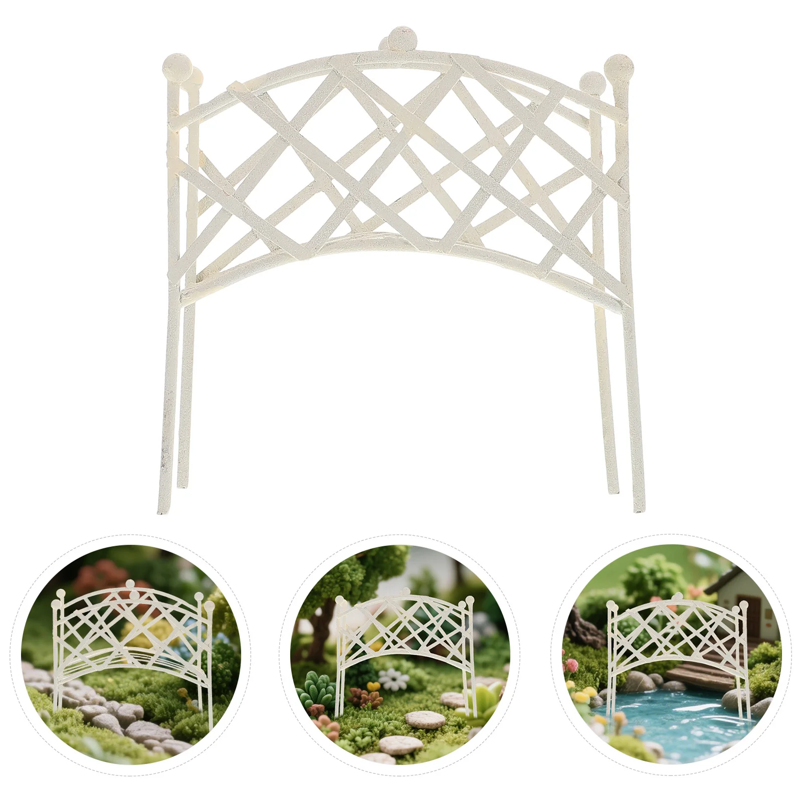 

Miniature Garden Micro Landscape Arch Bridge Decorative Accessory Outdoor Fairy Yard Garden
