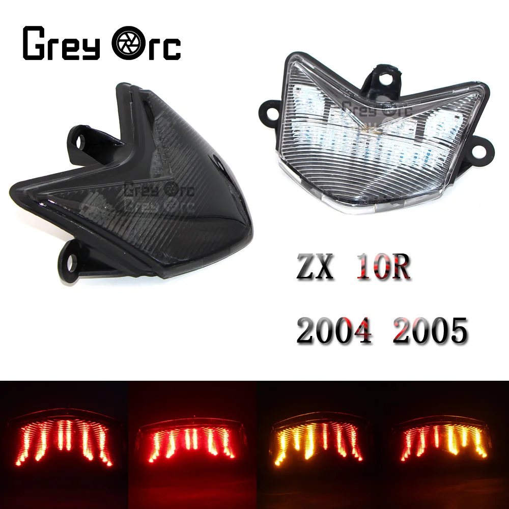 

Motorcycle LED Integrated Rear Tail Light Taillight with Turn Signals Lamp For Kawasaki 2004 2005 ZX10R ZX-10R ZX 10R 04 05