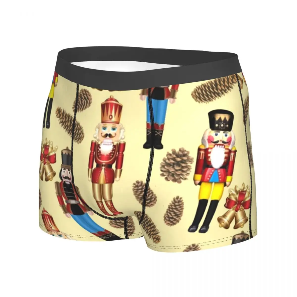 Nutcracker Underwear Pine Cone Design Sublimation Boxershorts Hot Males Panties Elastic Boxer Brief Birthday Present