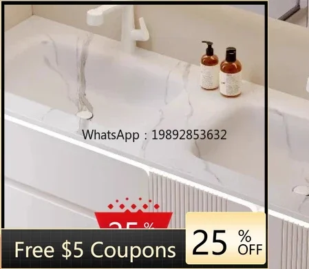 

rock slab hot bending integrated basin bathroom cabinet ceramic oak paint double basin washbasin cabinet combination