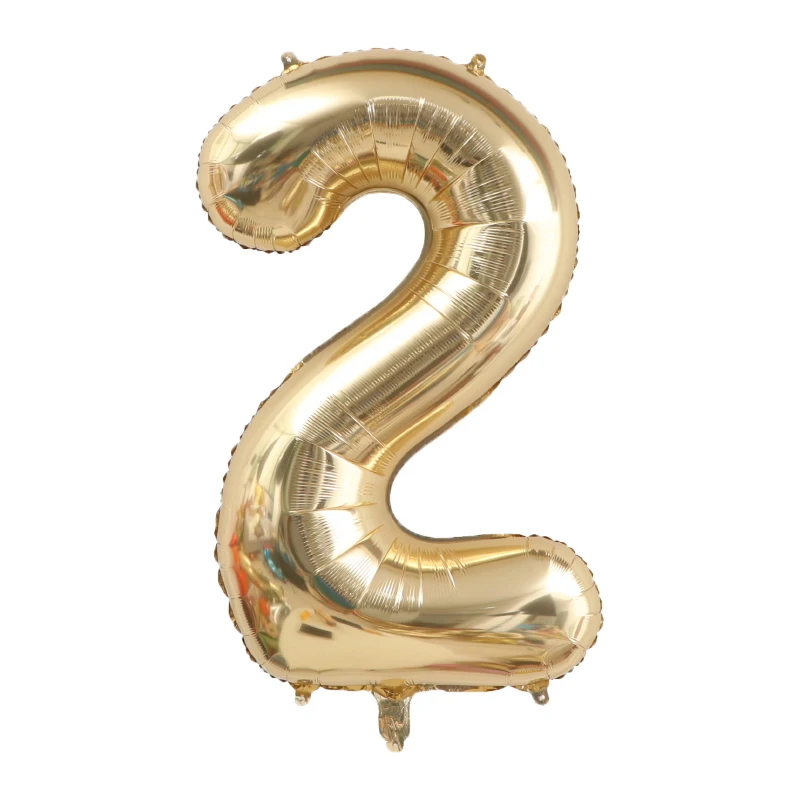 1pc 40inch Platinum Colour Number Balloons Figure Helium Balloon Digit Globos Birthday Party Decorations Baby Shower image 5