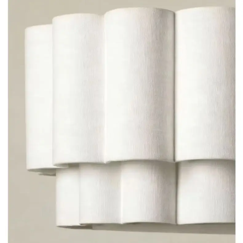 Nordic Fabric Ceiling Chandelier Vintage Cloth Pendant Light American Living Room Bedroom Dining Table Kitchen Island Chandelier
