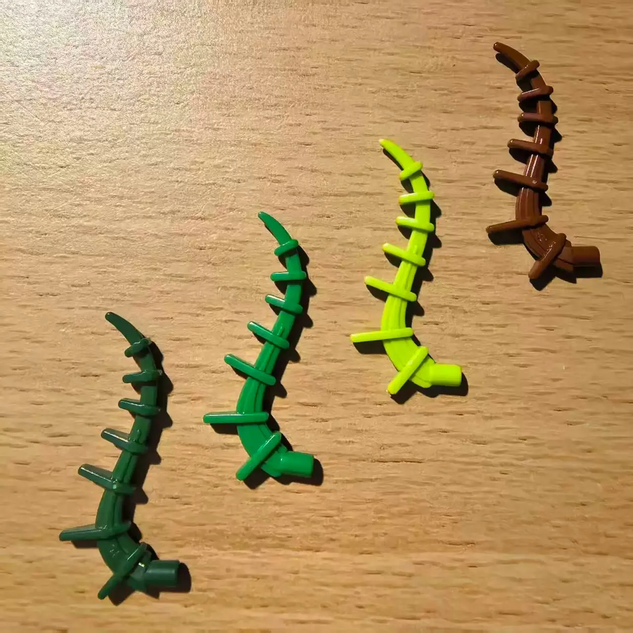 30PCS MOC Building Blocks 30093 Water Grass Seaweed, 55236 Plant Vines Bionic Spine, Spike Accessories Customized DIY Gift Toys