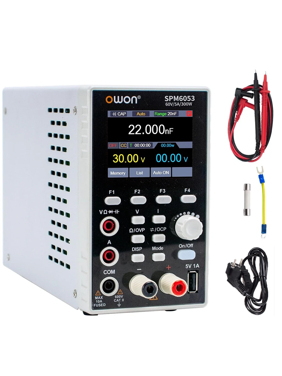Fuente de Alimentación de Laboratorio Programable SPM6103/SPM6053, Multímetro, Fuente de Alimentación Regulada de 300W/150W, Fuente de Alimentación de CC de Sobremesa