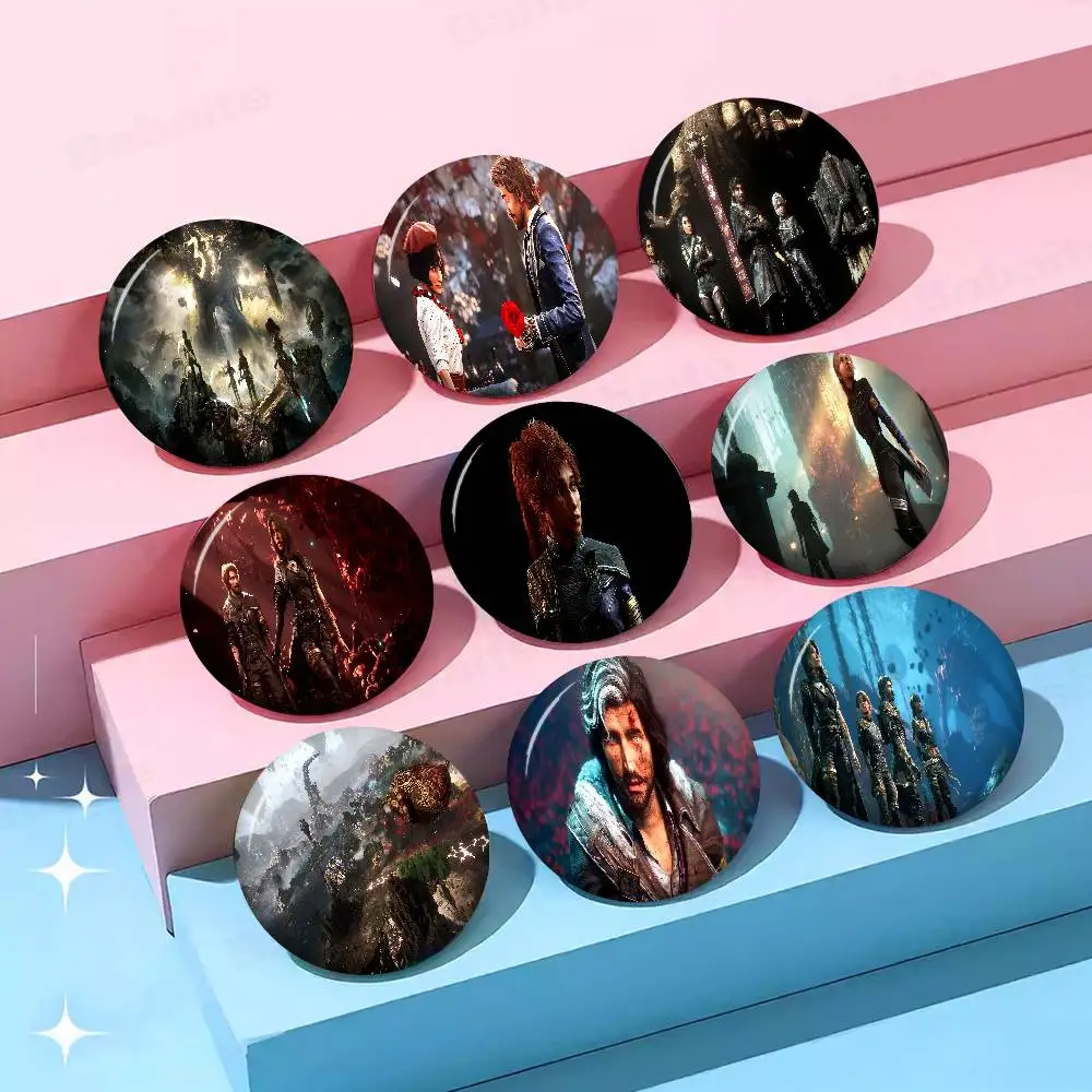 Game Clair O-Obscur E-Expedition 33 Anime Brooches Cute Cartoon  Badge Jacket Jeans Lapel Pin Gift Accessorie