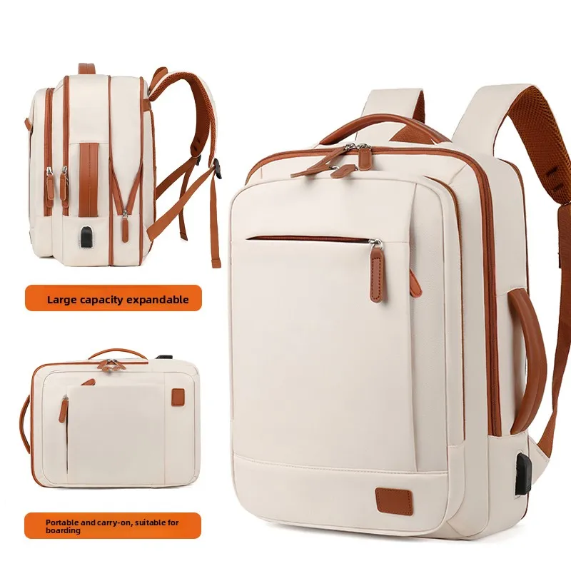 

2024 New Large Capacity Expandable Unisex 16 Inch Laptop Bag Dry Wet Separation Women's Backpack Sweet College Style Nylon Ma...