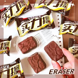 1 Pcs office supplies teacher gift Aesthetic stationery items cute wholesale chocolate school eraser