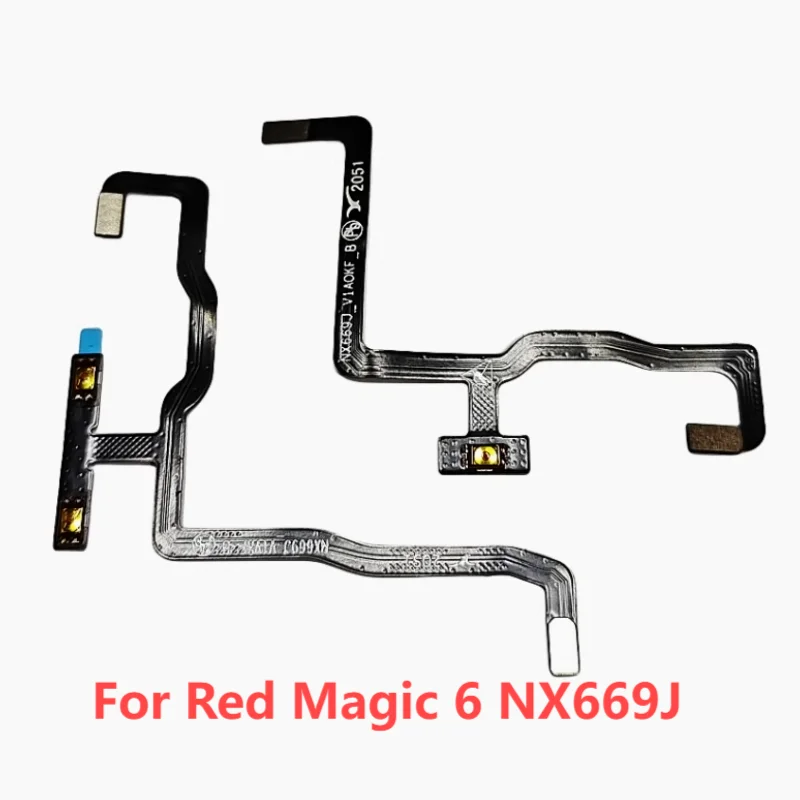 For ZTE nubia Red Magic 6 NX669J Power On Button And Volume Side Key Flex Cable Data Board Connector Replacement Repair Parts