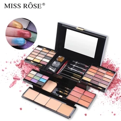 MISS ROSE Makeup Set Box Professional Waterproof Eye Shadow Lip Gloss Blusher Foundation Powder Kit Christmas Gifts Cosmetics