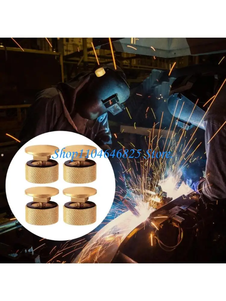Welding Hood Pipeliner Helmet Fasteners Aluminum Alloy with Silicone Washer
